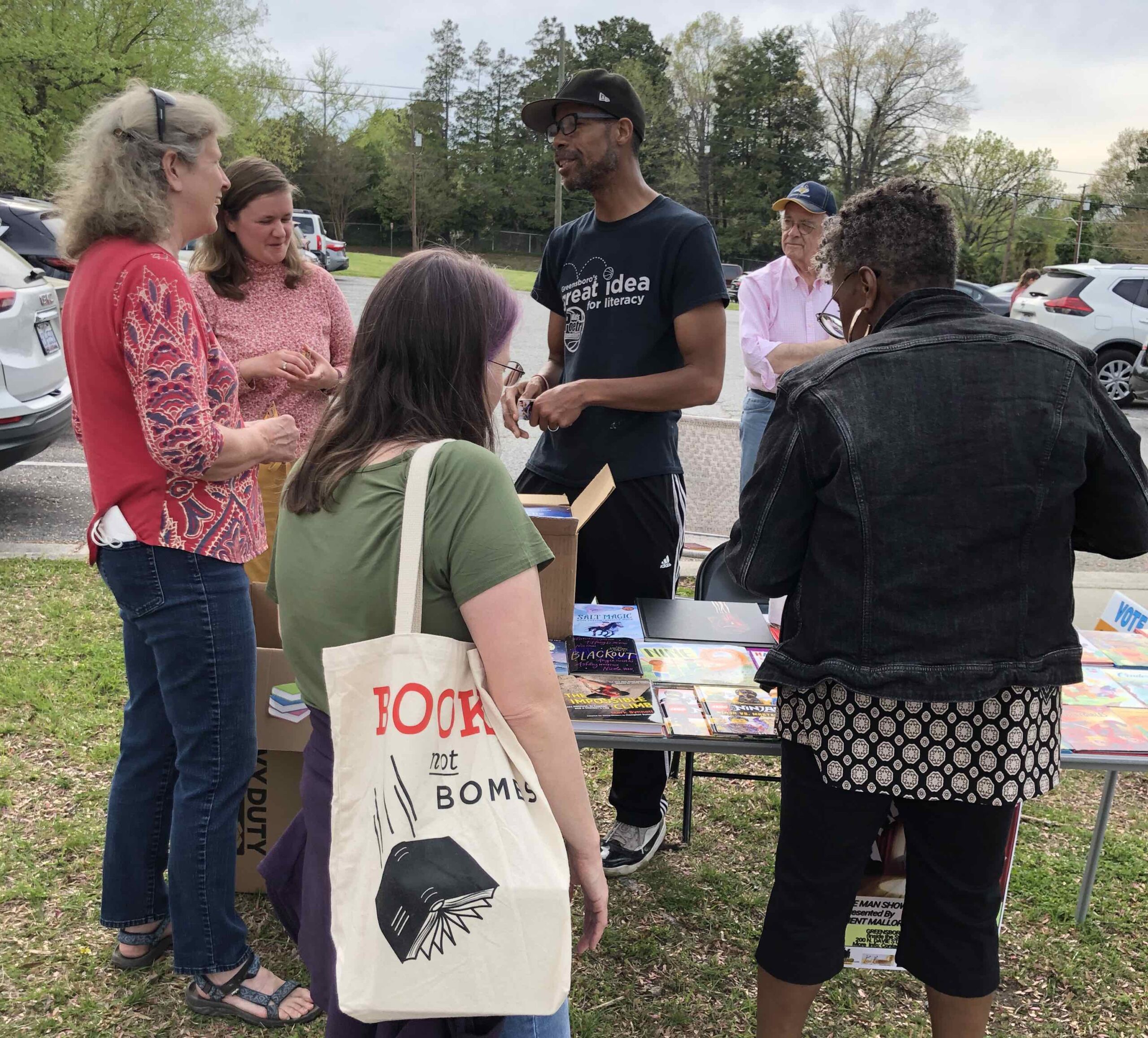 Poet Clement Mallory talks to book lovers