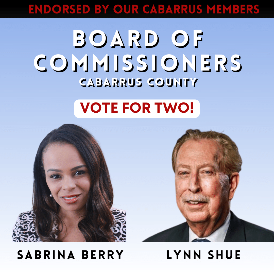 Cabarrus County Board of Commissioners Our member endorsements