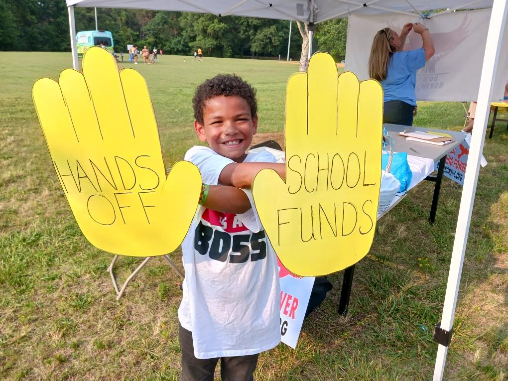 Hands off our school funds!